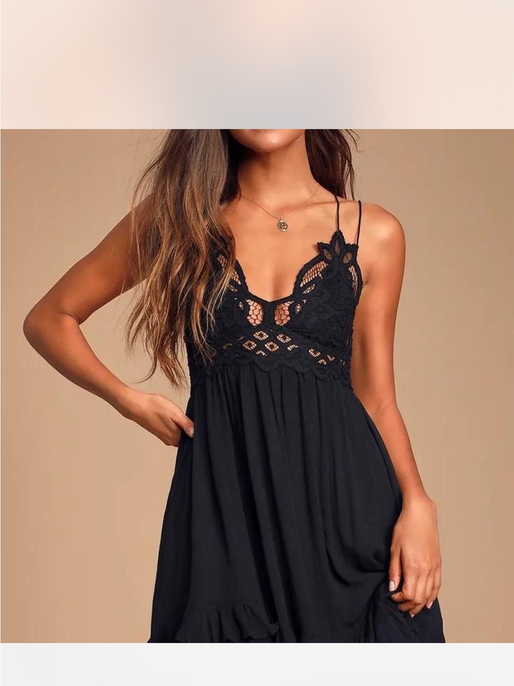 Blue B Collection Holly lace dress 
Size small